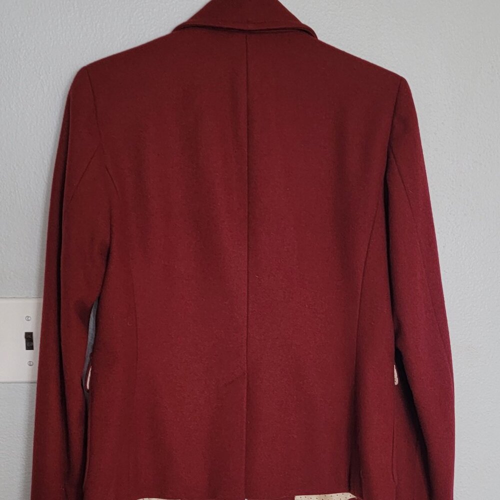Dark Raspberry Wool Blazer J. Crew - Picture 2 of 4